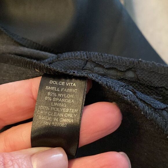 Dolce Vita vegan leather/ lace LBD, S - Picture 10 of 10